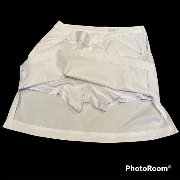 COPY - CALLOWAY Golf Skort Shorts under Skirt Sz 8-10 Stretchy Zip Pockets - Picture 10 of 10